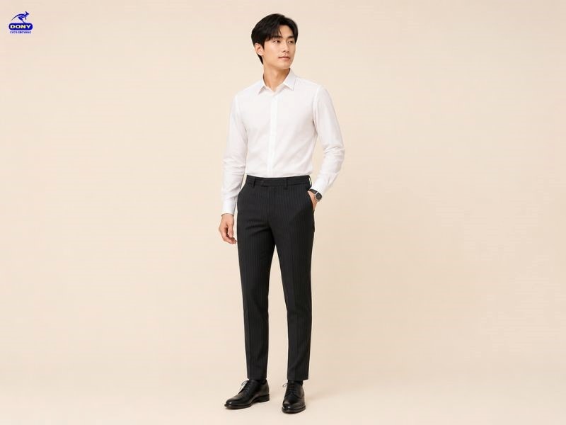 Quần tây đồng phục công sở nam form regular