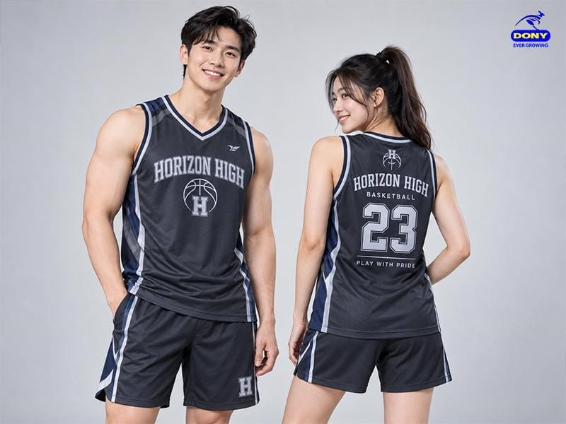 Mẫu áo ba lỗ bóng rỗ đồng phục