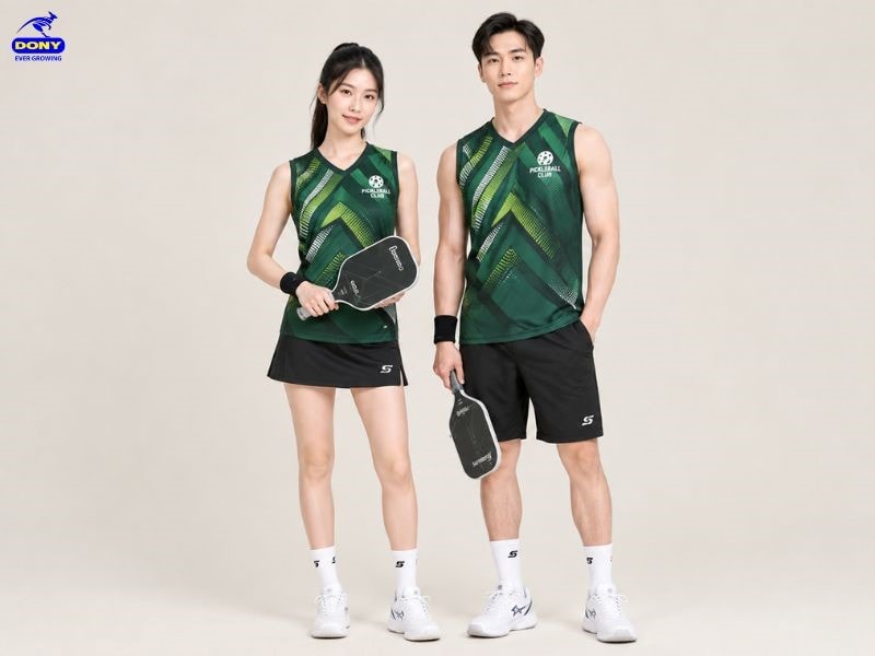 Áo thun ba lỗ cổ tim đồng phục