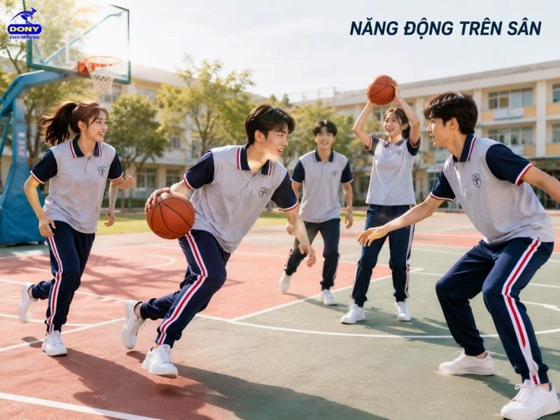 Đường may chắc chắn đảm bảo cho cường độ vận động mạnh
