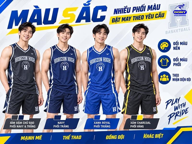 DONY nhận đặt may màu sắc theo yêu cầu