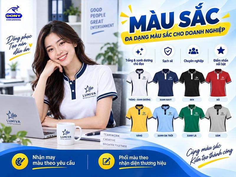 DONY nhận đặt may màu sắc theo yêu cầu