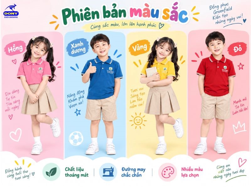 DONY nhận điều chỉnh màu sắc theo yêu cầu của khách hàng